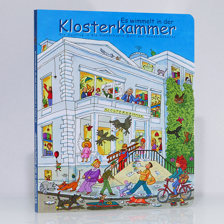 Buch-Titelseite des Wimmelbuches zur Klosterkammer Hannover.