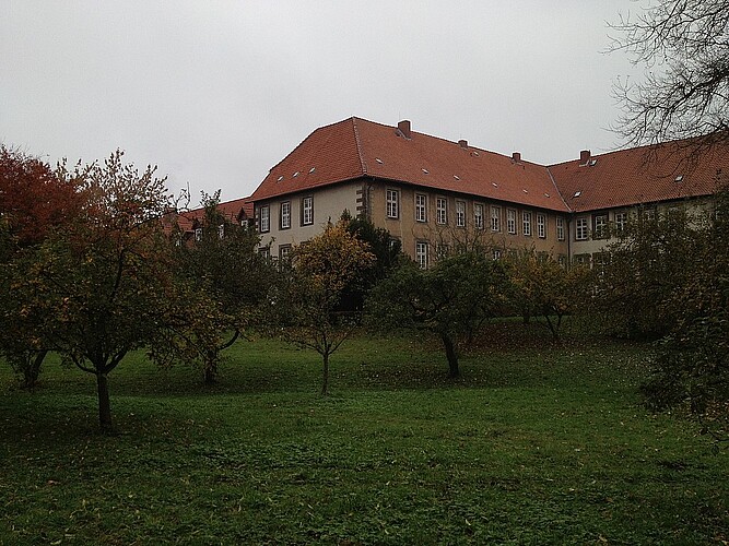 Kloster Marienwerder in Hannover:Ansicht des Ostflügels von Südosten.